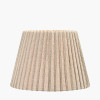 Isla 30cm Jute Striped Natural & Olive Tapered Lampshade