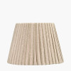 Isla 30cm Jute Striped Natural & Olive Tapered Lampshade