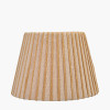 Isla 30cm Jute Striped Natural & Yellow Tapered Lampshade