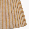 Isla 30cm Jute Striped Natural & Yellow Tapered Lampshade