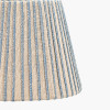 Isla 35cm Jute Striped Natural & Blue Tapered Lampshade