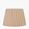 Isla 35cm Jute Striped Natural & Yellow Tapered Lampshade
