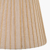 Isla 40cm Jute Striped Natural & Yellow Tapered Lampshade