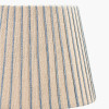 Isla 45cm Jute Striped Natural & Blue Tapered Lampshade