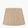 Isla 45cm Jute Striped Natural & Yellow Tapered Lampshade