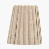 Isla 14cm Jute Striped Natural & Olive Tall Tapered Candle Clip Lampshade