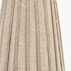 Isla 14cm Jute Striped Natural & Olive Tall Tapered Candle Clip Lampshade