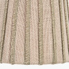 Isla 14cm Jute Striped Natural & Olive Tall Tapered Candle Clip Lampshade