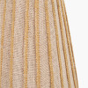 Isla 14cm Jute Striped Natural & Yellow Tall Tapered Candle Clip Lampshade