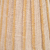 Isla 14cm Jute Striped Natural & Yellow Tall Tapered Candle Clip Lampshade