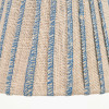 Isla 16cm Jute Striped Natural & Blue Tapered Lampshade