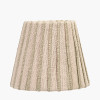 Isla 16cm Jute Striped Natural & Olive Tapered Lampshade