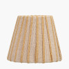 Isla 16cm Jute Striped Natural & Yellow Tapered Lampshade