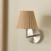 Isla 16cm Jute Striped Natural & Yellow Tapered Lampshade