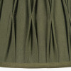 Odette 30cm Olive Green Cotton Slub Pinch Pleat  Tapered Lampshade