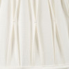 Odette 30cm White Linen Slub Pinch Pleat  Tapered Lampshade