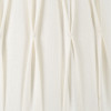 Odette 35cm White Linen Cotton Slub Pinch Pleat  Tapered Lampshade