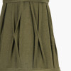 Odette 14cm Olive Green Cotton Slub Pinch Pleat Tall Tapered Candle Clip Lampshade