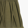 Odette 16cm Olive Green Cotton Slub Pinch Pleat  Tapered Lampshade