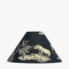 Nala 30cm Inky Blue Safari Printed Empire Lampshade