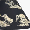 Nala 35cm Inky Blue Safari Printed Empire Lampshade