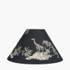 Nala 40cm Inky Blue Safari Printed Empire Lampshade