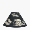 Nala 45cm Inky Blue Safari Printed Empire Lampshade