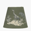 Nala 16cm Green Safari Printed Tapered Lampshade