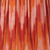 Suri 30 cm Pink and Orange Ikat Patterned Mushroom Pleat Tapered Lampshade
