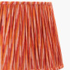 Suri 35 cm Pink and Orange Ikat Patterned Mushroom Pleat Tapered Lampshade