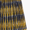 Suri 40 cm Navy and Yellow Ikat Patterned Mushroom Pleat Tapered Lampshade
