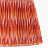 Suri 45 cm Pink and Orange Ikat Patterned Mushroom Pleat Tapered Lampshade