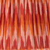 Suri 45 cm Pink and Orange Ikat Patterned Mushroom Pleat Tapered Lampshade