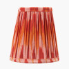 Suri 14cm Pink and Orange Ikat Patterned Mushroom Pleat Tall Tapered Candle Clip Lampshade
