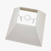 Pyramid 48cm Cream Cotton Tapered Square Lampshade