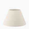 Seychelles 45cm Cream Slubby Cotton Empire Lampshade