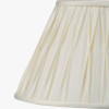 Garbo 25cm Cream Silk Mix Pinch Pleat Tapered Lampshade