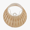 Garbo 30cm Gold Silk Mix Pinch Pleat Tapered Lampshade