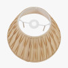 Garbo 30cm Gold Silk Mix Pinch Pleat Tapered Lampshade