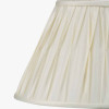 Garbo 35cm Cream Silk Mix Pinch Pleat Tapered Lampshade
