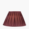 Garbo 35cm Mulberry Silk Mix Pinch Pleat Tapered Lampshade