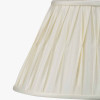 Garbo 40cm Cream Silk Mix Pinch Pleat Tapered Lampshade