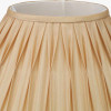 Garbo 40cm Gold Silk Mix Pinch Pleat Tapered Lampshade