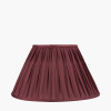 Garbo 40cm Mulberry Silk Mix Pinch Pleat Tapered Lampshade