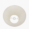 Garbo 45cm Cream Silk Mix Pinch Pleat Tapered Lampshade