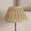 Garbo 45cm Gold Silk Mix Pinch Pleat Tapered Lampshade