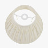 Garbo 50cm Cream Silk Mix Pinch Pleat Tapered Lampshade