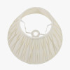 Garbo 50cm Cream Silk Mix Pinch Pleat Tapered Lampshade