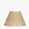 15cm Gold Polysilk Pinch Pleat Shade