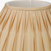 Garbo 50cm Gold Silk Mix Pinch Pleat Tapered Lampshade